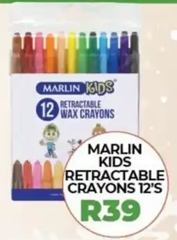 1UP Marlin kids retractable crayons offer
