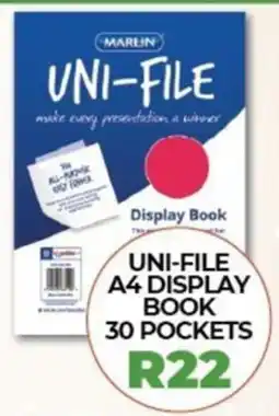 1UP Uni-file A4 display book offer