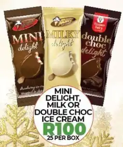 1UP Mini delight, milk or double choc ice cream offer