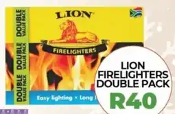 1UP Lion firelighters double pack offer