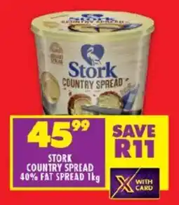 Shoprite Stork country spread 40% fat spread offer
