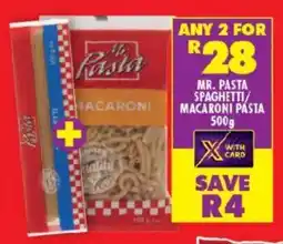 Shoprite Mr. pasta spaghetti/ macaroni pasta offer