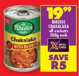 Shoprite Rhodes Chakalaka offer