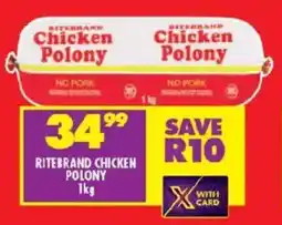 Shoprite Ritebrand Chicken Polony offer