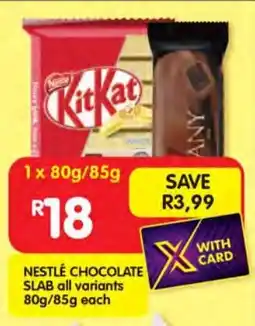 Shoprite Nestlé chocolate slab offer