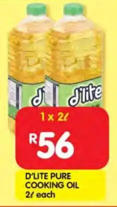 Shoprite D'lite pure cooking oil offer