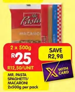 Shoprite Mr. pasta spaghetti/ macaroni offer
