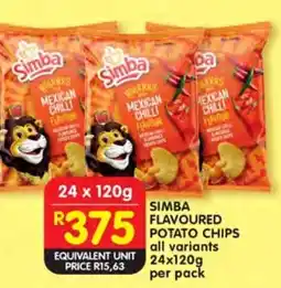 Shoprite Simba flavoured potato chips offer