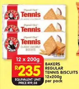 Shoprite Bakers regular tennis biscuits offer