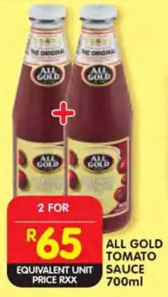 Shoprite All gold tomato sauce offer
