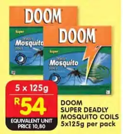Shoprite Doom super deadly mosquito coils offer