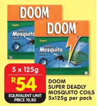 Shoprite Doom super deadly mosquito coils offer