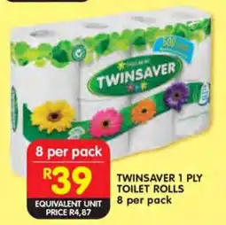 Shoprite Twinsaver 1 ply toilet rolls offer