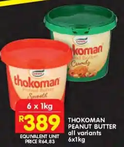 Shoprite Thokoman peanut butter offer