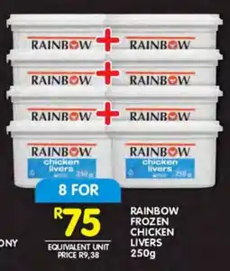 Shoprite Rainbow frozen chicken livers offer
