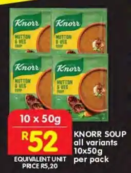 Shoprite Knorr soup offer