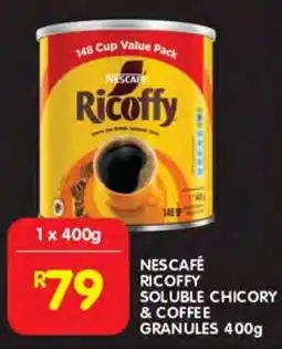 Shoprite Nescafé ricoffy soluble chicory & coffee granules offer