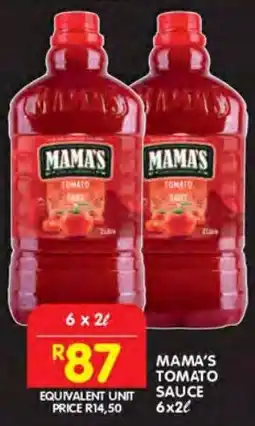 Shoprite Mama's tomato sauce offer
