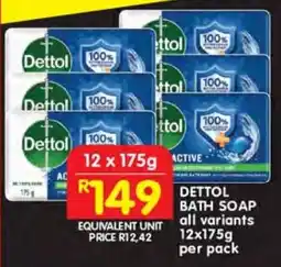 Shoprite Dettol bath soap offer