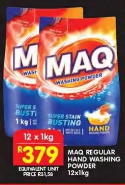 Shoprite Maq regular hand washing powder offer