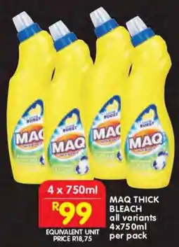 Shoprite Maq thick bleach offer