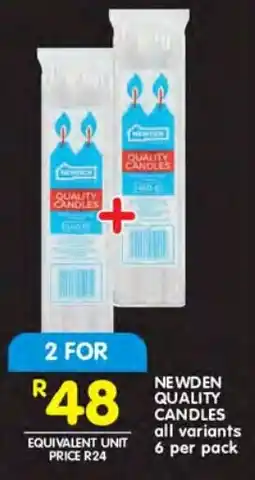 Shoprite Newden quality candles offer