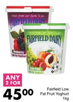 Save Fairfield Low Fat Fruit Yoghurt offer
