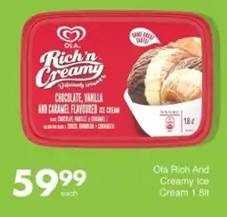 Save Ola Rich And Creamy Ice Cream offer