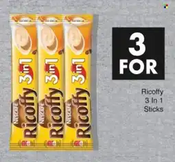 Save Nescafe Ricoffy 3in1 Sticks offer