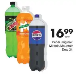 Save Pepsi Original/ Mirinda/ Mountain Dew offer