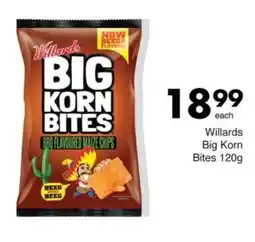 Save Willards Big Korn Bites offer
