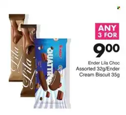 Save Ender Lila Choc Assorted/ Ender Cream Biscuit offer