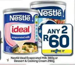 Pick n Pay Hypermarket Nestlé Ideal Evaporated Milk or Dessert & Cooking Cream offer