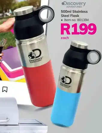 Game Discovery Stainless Steel Flask offer