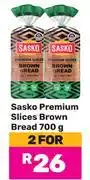Game Sasko Premium Slices Brown Bread-For 2 x 700g offer
