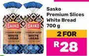 Game Sasko Premium Slices White Bread-For 2 x 700g offer
