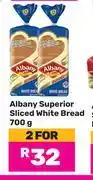 Game Albany Superior Sliced White Bread-For 2 x 700g offer