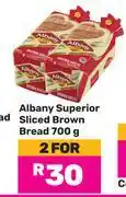 Game Albany Superior Sliced Brown Bread-For 2 x 700g offer