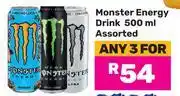 Game Monster Energy Drink Assorted-For 3 x 500ml offer