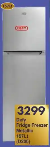 President Hyper Defy Fridge Freezer Metallic offer