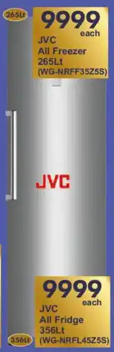 President Hyper JVC All Fridge or JVC All Freezer offer