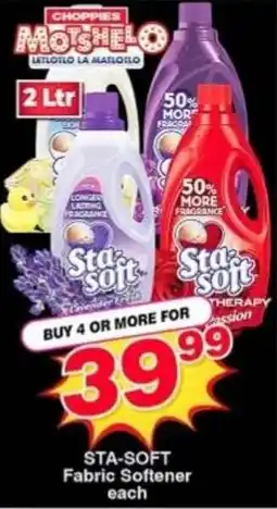 Choppies STA-SOFT Fabric Softener offer