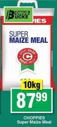 Choppies CHOPPIES Super Maize Meal offer