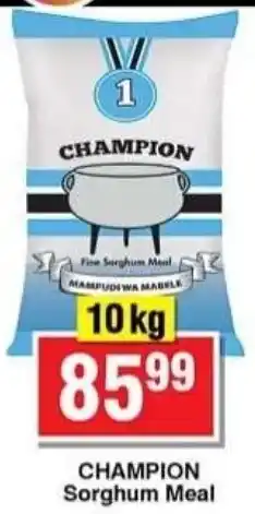 Choppies CHAMPION Sorghum Meal offer