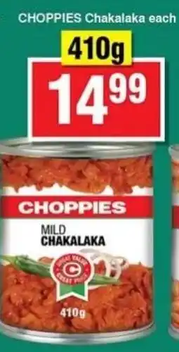 Choppies Choppies Chakalaka offer