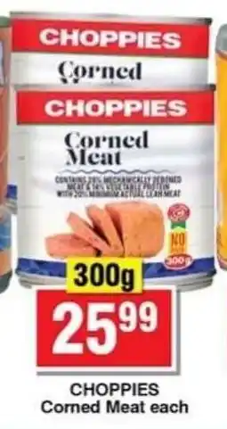 Choppies CHOPPIES Corned Meat offer