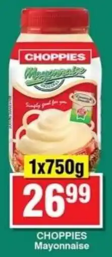Choppies Choppies Mayonnaise offer