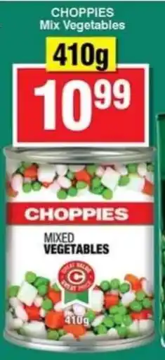 Choppies CHOPPIES Mix Vegetables offer