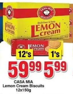 Choppies Casa Mia Lemon Cream Biscuits offer