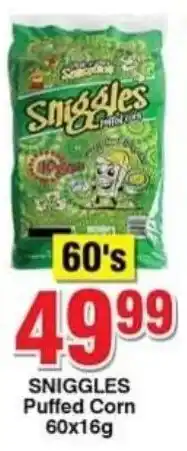 Choppies SNIGGLES Puffed Corn offer